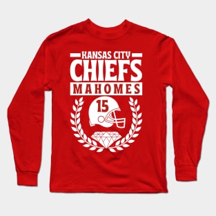 Kansas City Chiefs Mahomes 15 Helmet American Football Long Sleeve T-Shirt